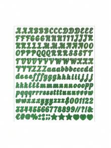 2 miếng dán chữ và số lấp lánh 0.5 inch, màu vàng và bạc, dùng để trang trí lọ, bóng bay, chữ cái trang trí. - Nhiều màu - Xem 18