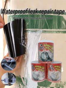 1 Roll Of Strong Waterproof Leak-Proof Tape, PVC Waterproof Tape, Waterproof Tape Roof Leak-Proof Super Sticky Strong Repair Waterstop Tape, Used For Sealing, Indoor/Outdoor Use, Home Pipes, Roofs, Walls And Swimming Pool Repairs, Soft And Hard Pipes, Plastics, Glass, Tiles, Steel Pipes And Other Smooth Surface Materials Bonding Sealing Surface - Multicolor - View 4