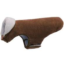 Metglad 双面羊毛狗狗冬季外套，防风保暖狗狗夹克背心，小型/中型/大型犬宠物服装 - 酒紅色 - 查看 8