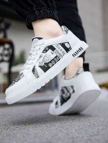 Modne i wygodne buty codzienne dla mężczyzn, odporne na zużycie, antypoślizgowe, gumowe trampki, cholewka ze skóry PU, buty codzienne, odpowiednie do wędrówek lub noszenia na co dzień, oddychające buty do biegania z odkrytymi palcami, stylowe, sznurowane buty codzienne dla mężczyzn, idealne na prezent, odpowiednie na wiosnę, lato, jesień i zimę