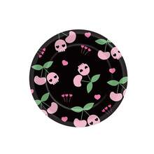 10 Stücke/20 Stücke/40 Stücke/50 Stücke/Set, Kawaii Party Dekoration süße Anime Pappteller Animations-Thema Geschirr Set, Cartoon Pappteller in süßen rosa und lila Farben, ideal für Taufe, Geburtstag und andere Partys, 7 Zoll Teller