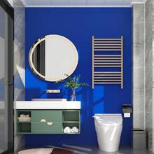 1 卷蓝色纯色壁纸 PVC 自粘壁纸，即撕即贴，舒缓色调，防水防油乙烯基，适用于儿童房、浴室墙壁、育儿室、海洋主题、DIY 易清洁、无图案、简约壁纸、墙贴、房间装饰、墙面装饰、厨房、卧室、客厅装饰 - 藍色 - 查看 7