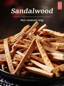 20克天然檀香，正宗檀木，持久留香，木质香调，舒缓助眠，天然家居香氛，适用于卧室、空调房、冥想、瑜伽、空气清新、空气净化 - 檀香 - 查看 2