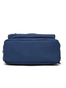 Casual Nylon Shoulder Bag With Adjustable Strap, Multi-Compartment, Solid Color, Zipper Closure, Polyester Lining, Lightweight And Convenient Crossbody Bag For Daily Use - Blue - View 8