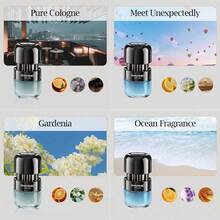 1pc Car Fragrance Diffuser, Solid Scented Gel Air Freshener, Long Lasting Odor Eliminator For Car Interior - A - View 4