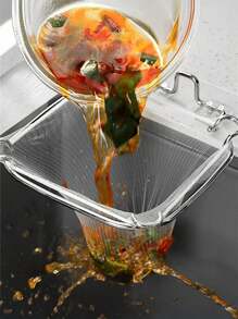 不锈钢三支架过滤器、带三支架过滤器、水槽过滤器、厨房剩菜水槽过滤器、侧水槽过滤器、厨房水槽角落过滤器、厨房水槽网袋、厨房用品 - 彩色 - 查看 4