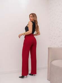YING ZI Marrant Tailored Dress Pants - Redwood - View 3
