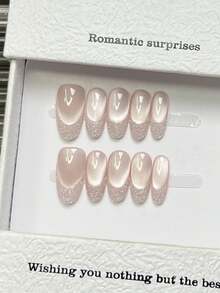 10 móng tay giả thủ công hình oval và vuông, móng ngắn, đơn giản, màu nude, hồng, đỏ, lấp lánh, kiểu mắt mèo, móng kiểu Pháp, màu trơn, móng giả che phủ toàn bộ, phong cách tối giản, thanh lịch, sang trọng, thủ công, móng tay mùa hè, dễ thương, thẩm mỹ, đa năng, tự làm móng nghệ thuật, sử dụng hàng ngày và dự tiệc, hẹn hò, đi biển, nghỉ dưỡng nhiệt đới, phù hợp tái sử dụng, làm quà tặng cho phụ nữ và bé gái, dụng cụ làm móng, móng giả thủ công. - Hồng - Xem 5