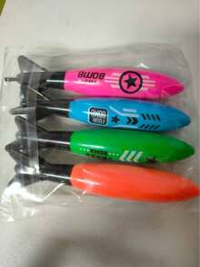 4pcs/5pcs Water Play Diving Toys Swimming Pool Treasure Hunt Diving Fish, Shark, Rocket, Water Ring, Jewel, Seaweed, Lightning Ring, Diamond Toy Set. Handpainted Colors May Have Slight Variations, Uneven Dyeing Is Normal. - Multicolor - View 23