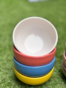 Kit 6 Premium Ceramic Bowls In Assorted Bicolor - 400ml Bowl - 彩色 - 查看 4