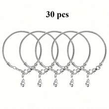 1/5/10/20/30/50 st. armband med ormbenskedja i guld/silver och hjärtformat karabinlås, lämpligt för gör-det-själv-armbandstillverkning, perfekt presentval - Armband - Visa 23