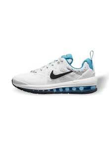 Nike Air Max Genome 男士运动鞋，适合运动健身和日常穿着，轻盈缓震，吸震透气，合成鞋面，EVA 鞋底，支撑性强，柔韧性好，易于搭配，白色/蓝色，DM7600-100 - 白色和藍色 - 查看 1