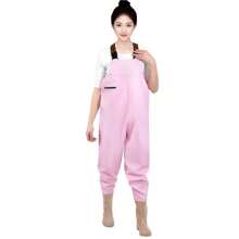 Unisex Waterproof Fishing Wading Pants - Lightweight, Durable Chest Waders With Built-In Boots, Suitable For Fly Fishing, Kayaking