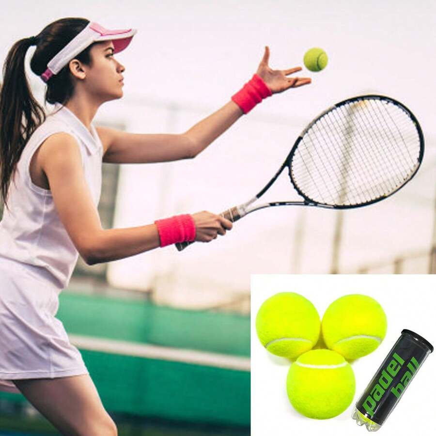 1 Can Of Cricket Ball 3 Packs, Chemical Fibre + Rubber Material, Bright Colour, Suitable For Adult Beginners Cricket Practice Ball, Low Elasticity Ball