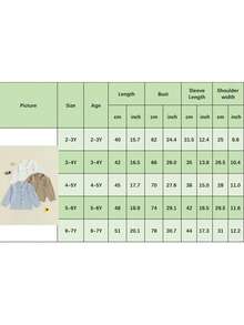 Camisas de otoño para bebés varones, camisas de manga larga de color liso con solapa y botones, blusas de otoño para niños pequeños - Caqui - Ver 7