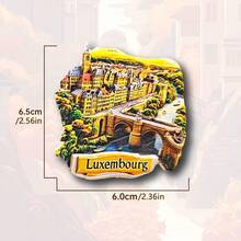 1 pieza Imán de nevera con Hito de Suiza, Chocolate suizo 3D de resina, Tren alpino y Chalé de montaña, Recuerdo de Berna, Decoración de hogar y oficina, Regalo