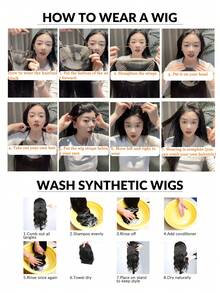 Natural Black Synthetic Top Forehead Invisible Seamless Lace Net Covers White Hair Fluffy Increase Hair Volume Long Straight Hair Middle Parting Hair Replacement Piece Cool Brown - Multicolor - View 8