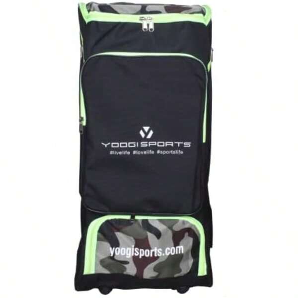 SPORTSYUVA Yoogi Sports Duffle Cricket Kitbag For Men With 2 Bat Caves Shoulder Straps Extra Compartment For Accessories