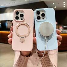 New Magnetic Liquid Silicone For Magnetic Shockproof Case Foldable Stand - Blanco - Ver 5