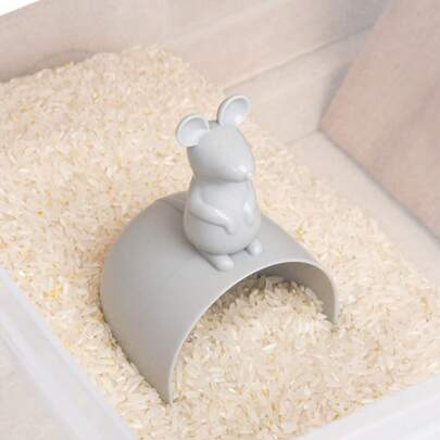 Muỗng xay gạo hình chuột dễ thương - Cốc đong gạo gia dụng - Muỗng múc gạo hoạt hình nhà bếp - Xẻng sàng bột - Cốc đong gạo đứng sáng tạo - Đồ dùng nhà bếp - Phụ kiện nhà bếp - Dụng cụ nhà bếp