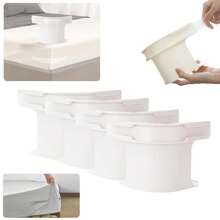 4Pcs Lock Sheet Holders - Bed Sheet Holder For Corners Keep Sheets Firm & Tight - Heavy Duty Bed Sheet Holder Corner Fitted Sheet Straps Fit All Mattress Size