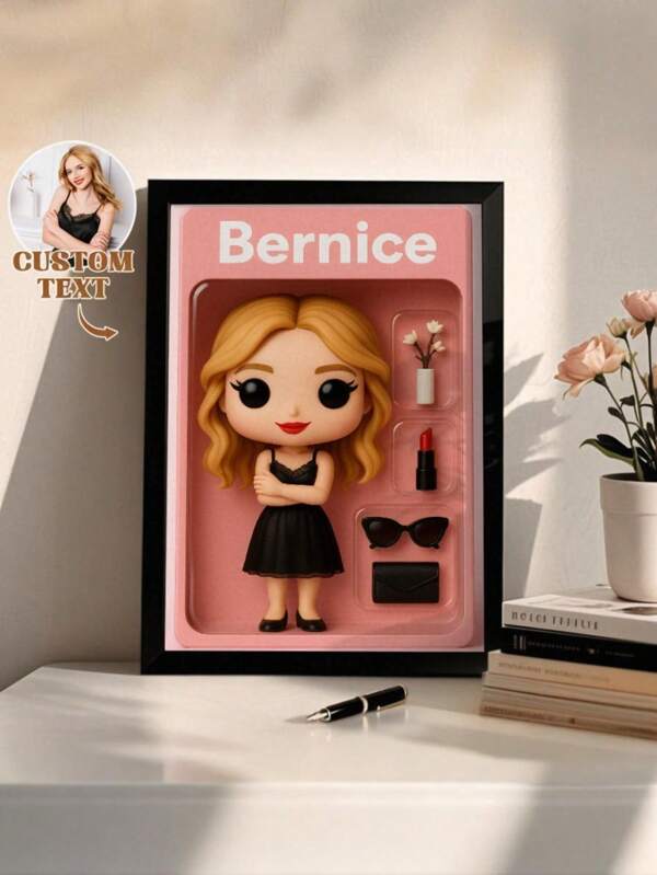 Marco de fotos personalizado con figura, regalo creativo personalizado para parejas, imágenes gráficas y fotos personalizadas, regalo de decoración de coche personalizado para familiares y amigos. Multifuncional, decorativo, reutilizable, exquisito, elegante, con estilo, de moda, bohemio, casual, minimalista, personalizado, personalizado, único, disfraces de hombre, armario cápsula, estilo básico/urbano para hombres, novio, familia, amigos, para cumpleaños, para vacaciones/fiestas, para la escuela/competición, para deportes/escalada