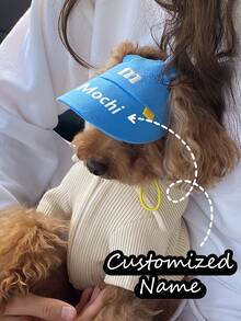 Customizable Name Pet Sun Hat, Adjustable Dog Sunhat With Cartoon Dog Embroidery Pattern - Suitable For Small Cats And Dogs, Outdoor UV Protection Waterproof, Multiple Colors Available Ornamental,Engraved Stylish,Fashion,Colorful,Vintage,Cute,Contracted,Cuties Custom,Unique,Customized,Personalized Pet For Anniversaries,For Birthdays, Hat Accessories - Multicolor - View 9