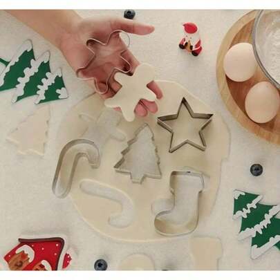 5 قطع قوالب لتشكيل البسكويت الكريسماسي، أدوات خبز DIY، ديكورات عيد الميلاد، بيجامات عيد الميلاد، هدايا عيد الميلاد، ديكور عيد الميلاد