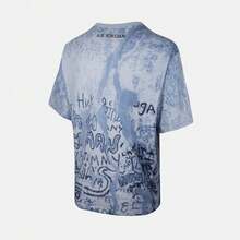 Nike Men's AS AIR JDN 85 GX SS CREW Short Sleeve T-Shirt, Knit Crew Neck, THJ2363-427 - Blue - View 2