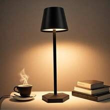 Modern Wireless Desk Lamp - USB Powered LED Table Lamp With Touch Dimming Switch, Portable Bedside Light, Black/White, Suitable For Bedroom, Living Room, Office, Patio - Includes USB Cable, Home Decor Lighting, Minimalist Style, High-Quality Material, Dimmable, Home & Office Use