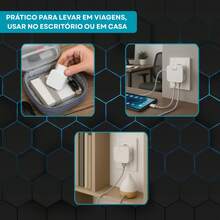 Benjamin Articulated Flexible Portable Bivolt Power Adapter With 4 Inputs, 1 USB And 1 USB-C Supports Current Up To 10A - 查看 6