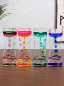 Two-Colour Liquid Timer Desktop Crafts, Creative Gifts, Timer Stress-Reducing Decorations, Liquid Sports, Teen Stress-Reducing Toys, Desktop Decorations, Stress-Reducing Acrylic Creative Gift Decorations