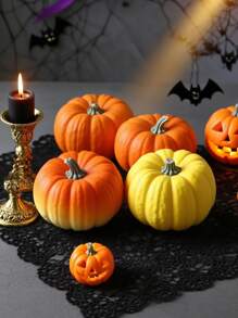 3D Pumpkin Silicone Molds (Large/Medium/Small) - For Epoxy Resin/DIY Aromatherapy Candles/Cement Gypsum Art, Durable Material For Home Decor/Tabletop Displays/Holiday Ornaments