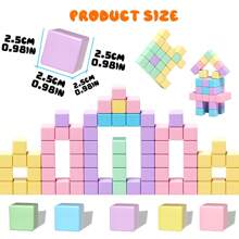 Magnetic Blocks For Boys Girls, Big Size Magnetic Cube Sensory Gift, Preschool Educational Building Blocks Set, Christmas, Random Color