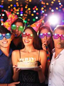 6/12pcs LED Light Up Glasses, Multi- Colors Shutter Shade Glow Glasses, Wireless Flashing Luminous Glasses, 3 Modes Flashing Light Party Glasses, Glow In The Dark Party Supplies, Party Gifts Birthday Party Gifts(Random Color)