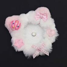 Portabadge decorativo super carino a forma di orecchie di gatto - adatto per badge da 58-70mm