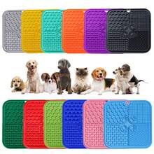 4-Compartment Pet Slow Feeder Mat, 12 Colors, With Dedicated Scraper & Spreading Spoon, Silicone, Suction Cup, Wall-Mounted, Cats & Dogs Lick Mat - Multicolor - View 4