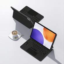 适用于 XM Pad 7S Pro 12.5 英寸 2025 平板电脑的键盘保护套，磁性智能保护套，适用于 Mi Pad 6S Pro 12.4 英寸平板电脑无线键盘，带背光和触摸板 - Mi Pad 7S Pro 12.5'' - 查看 12