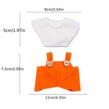 (Excluding Doll And Shoes) Clothing Set Suitable For 6.69 Inch Mini Doll. These Fashionable And Cute Outfits Are Suitable For Women's DIY Doll Accessories, Keychains And Bag Decorations. They Are Great For Birthday Gifts, Holiday Gifts And Christmas Gifts. - Multicolor - View 4