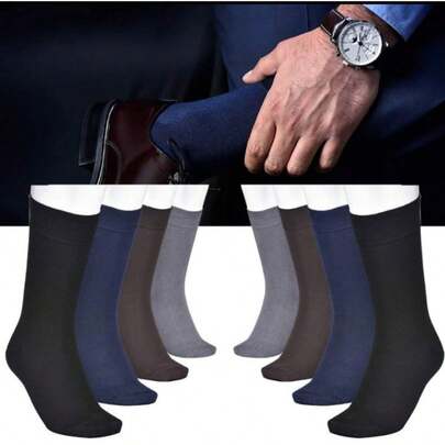 kit 12 Pares De Meias Social Cano Longo / Kit com 3, 6 ou 12 pares você escolhe na variação.
