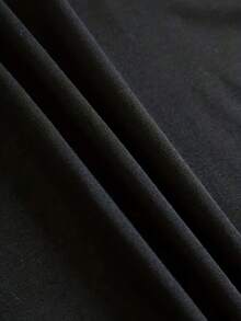 Women's Plus Size Summer Shirt Casual Simple Round Neck Loose Short Sleeve T-Shirt For Women, Suitable For Summer - Black - View 2