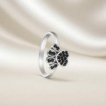 1pc Dainty Cute Paw Print Ring,Minimalist Pet Ring,Dog Cat Lover Jewellery,Gift Idea For Dog Lover(No Box) - Ring - View 2