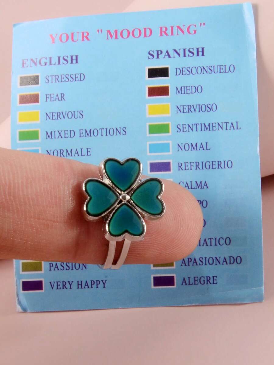 Anillo que cambia de color - Plateado - Ver 1