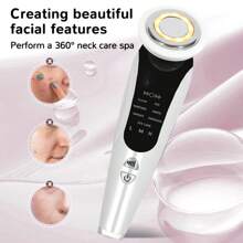 Facial Beauty Device,7-In-1 Multifunctional Facial Massager,400mAh Rechargeable,Suitable For Home And Travel Facial Care Use