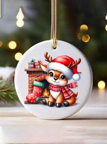 4 hojas de pegatinas de transferencia por frotamiento UV DIY con 24 patrones lindos de renos, ciervos y alces para regalos, diarios, tumblers, tazas de café, botellas, jarrones, laptops, fundas de teléfonos, tarjetas de felicitación, ilustraciones, scrapbooking, adornos navideños y decoración del hogar para fiestas