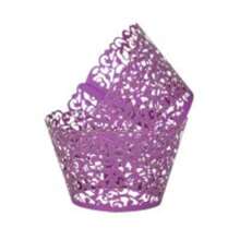 50 件优雅空心纸杯蛋糕包装纸松饼衬垫烘焙杯，适用于婚礼、生日和特殊活动 - 非常适合烘焙和装饰蛋糕