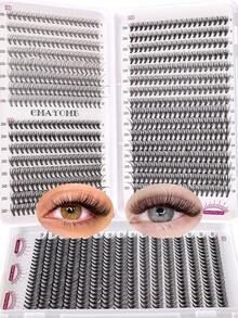 640片D型卷翘自然款假睫毛,10D+20D+30D/30D+40D+5D混合套装,浓密黑色,适合新手,高密度睫毛册,合成经典款睫毛,持久耐用,适合日常、派对、婚礼、圣诞节、音乐节妆容,睫毛簇,单根假睫毛 - D - 查看 4