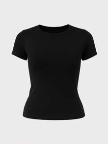 Kit 3 Women's Basic Double Suplex Blouse Elegant High Compression Blogger For Gym - 軍綠色,棕色和黑色 - 查看 3