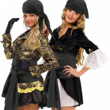 Conjunto de 5 acessórios para fantasia de pirata para mulheres, lenço de cabeça de pirata, faixa de pirata, colar, tapa-olho e brinco para cosplay, dramatização de pirata, baile de Halloween