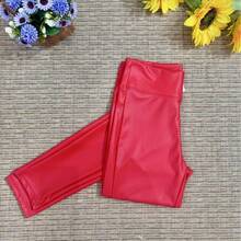 Women's Solid Color Sexy Skinny Ankle Pants, Everyday Wear - Bright Red - View 2
